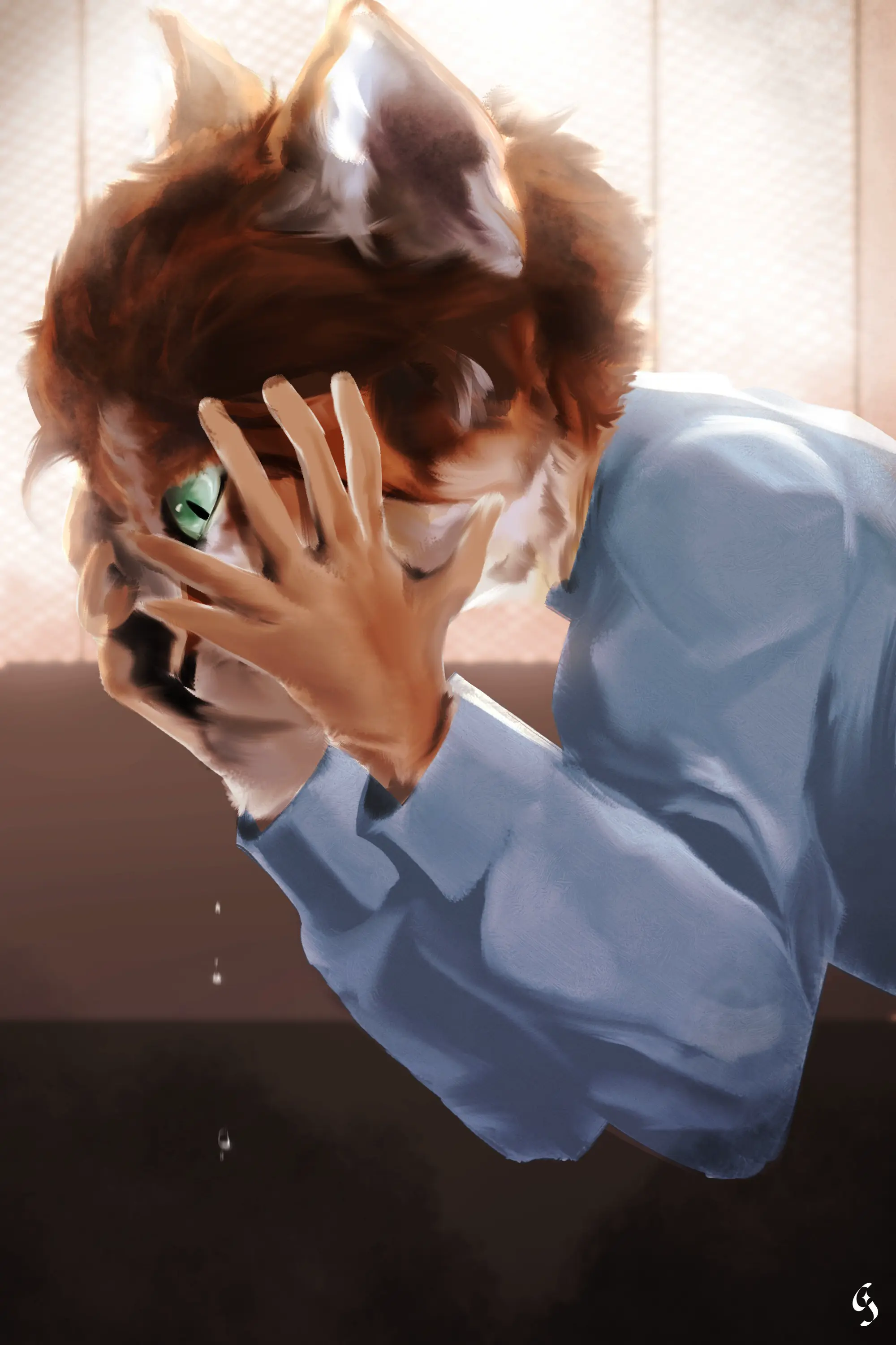 An upsetting artwork of Cooper