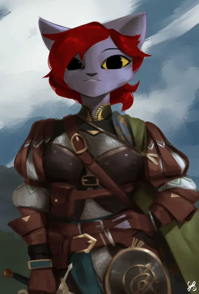 An artwork of Erdves for a Pathfinder session