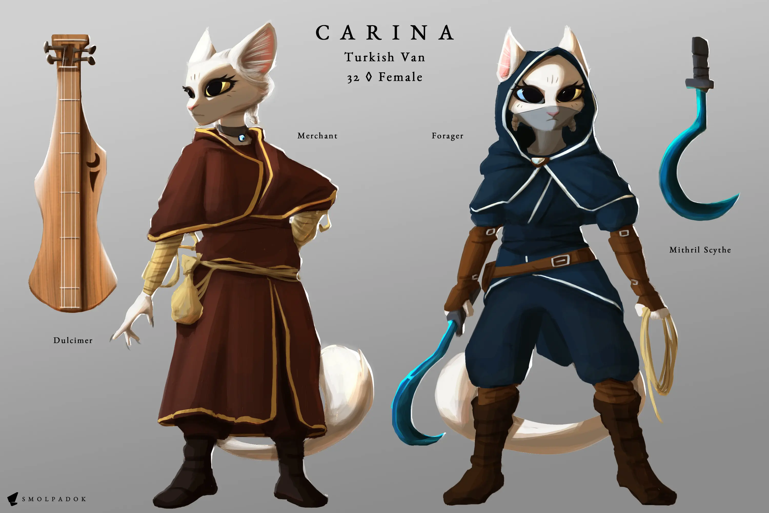 A character reference of Van Carina for 2021