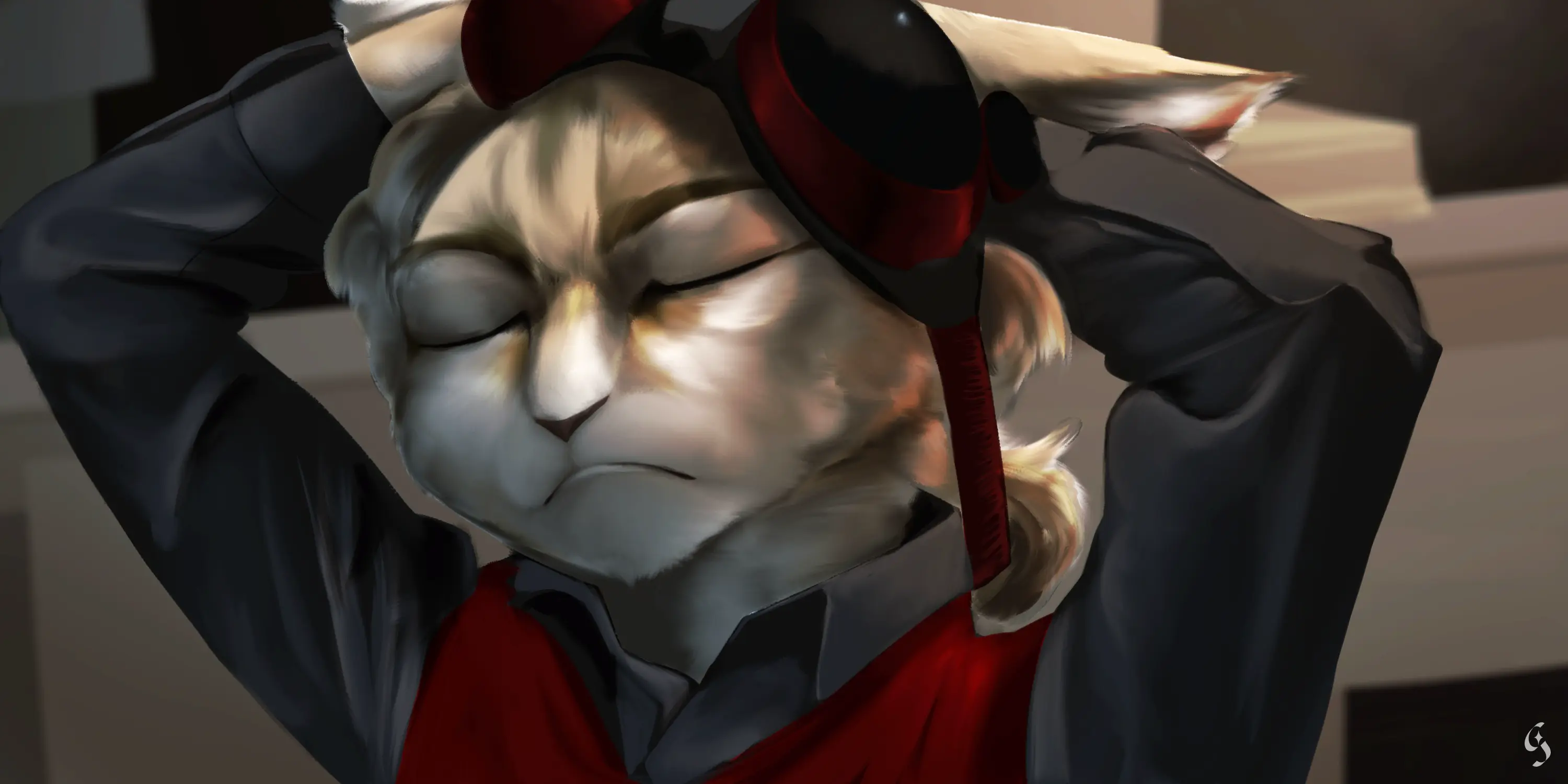 A struggling artwork of Cooper